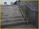 Bike Guide on Subway Stairs